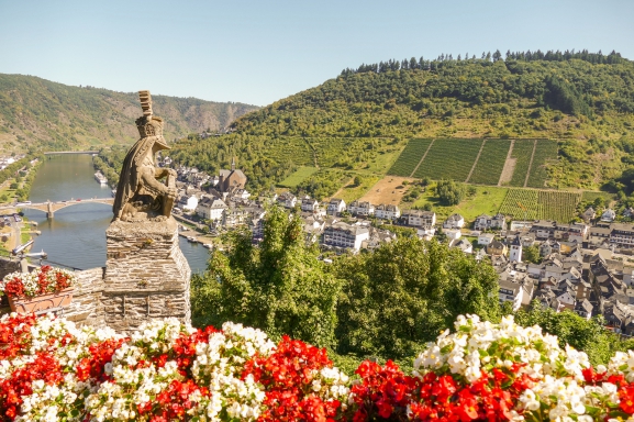 Vācija. Mozeles ieleja. Kohemas pils (Cochem, Reichburg).
