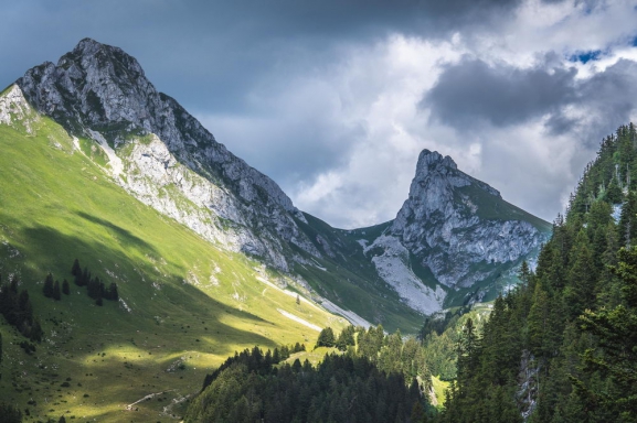 Francija. Massif du Chablais.